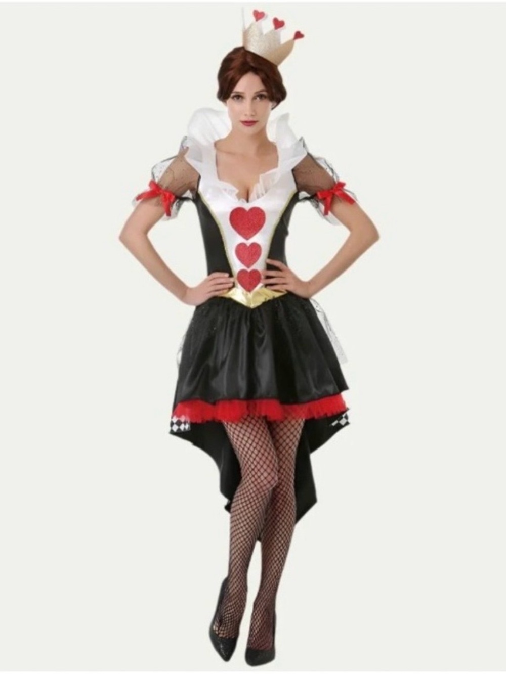 Hauntlook Queen Of Hearts Adult Halloween Costume Women’s Size Medium NEW